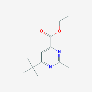 Ethyl 6-tert-butyl-2-methylpyrimidine-4-carboxylate
