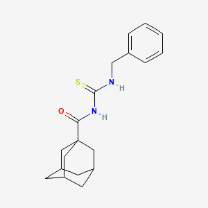 molecular formula C19H24N2OS B14915302 N-[(Benzylamino)carbonothioyl]-1-adamantanecarboxamide 