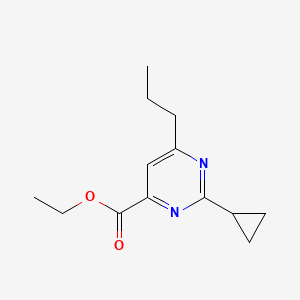 Ethyl 2-cyclopropyl-6-propylpyrimidine-4-carboxylate