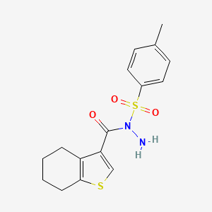 4-Methyl-N-(4,5,6,7-tetrahydrobenzo[b]thiophene-3-carbonyl)benzenesulfonohydrazide