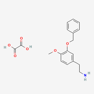 molecular formula C18H21NO6 B14915317 2-(3-(Benzyloxy)-4-methoxyphenyl)ethan-1-amine oxalate 