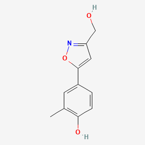 4-(3-(Hydroxymethyl)isoxazol-5-yl)-2-methylphenol