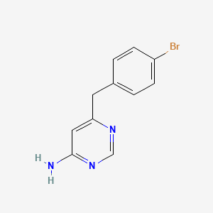 6-[(4-Bromophenyl)methyl]pyrimidin-4-amine