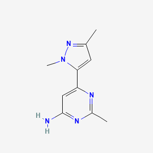 6-(1,3-dimethyl-1H-pyrazol-5-yl)-2-methylpyrimidin-4-amine