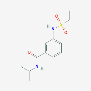 molecular formula C12H18N2O3S B14915358 3-(Ethylsulfonamido)-N-isopropylbenzamide 