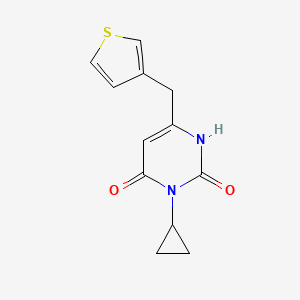 3-Cyclopropyl-6-[(thiophen-3-yl)methyl]-1,2,3,4-tetrahydropyrimidine-2,4-dione