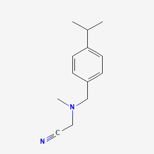 molecular formula C13H18N2 B14915374 2-((4-Isopropylbenzyl)(methyl)amino)acetonitrile 