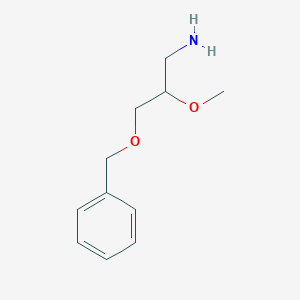 molecular formula C11H17NO2 B14915378 3-(Benzyloxy)-2-methoxypropan-1-amine 