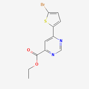 Ethyl 6-(5-bromothiophen-2-yl)pyrimidine-4-carboxylate
