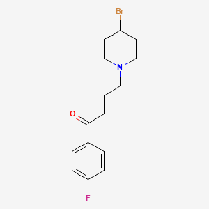 molecular formula C15H19BrFNO B14915403 4-(4-Bromopiperidin-1-yl)-1-(4-fluorophenyl)butan-1-one 