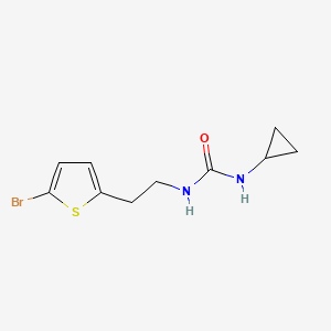 molecular formula C10H13BrN2OS B14915418 1-(2-(5-Bromothiophen-2-yl)ethyl)-3-cyclopropylurea 