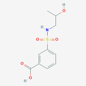 molecular formula C10H13NO5S B14915432 3-(n-(2-Hydroxypropyl)sulfamoyl)benzoic acid 