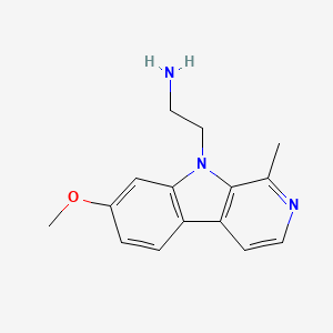 2-(7-Methoxy-1-methyl-9H-pyrido[3,4-b]indol-9-yl)ethan-1-amine