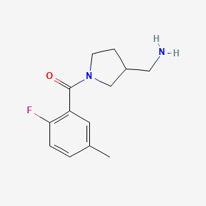 (3-(Aminomethyl)pyrrolidin-1-yl)(2-fluoro-5-methylphenyl)methanone