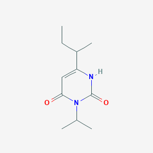 molecular formula C11H18N2O2 B1491549 6-(Butan-2-yl)-3-(propan-2-yl)-1,2,3,4-tetrahydropyrimidine-2,4-dione CAS No. 2098037-12-6