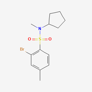 2-bromo-N-cyclopentyl-N,4-dimethylbenzenesulfonamide