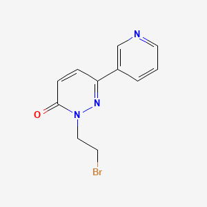 molecular formula C11H10BrN3O B1491552 2-(2-Bromoethyl)-6-(pyridin-3-yl)-2,3-dihydropyridazin-3-one CAS No. 2092532-45-9
