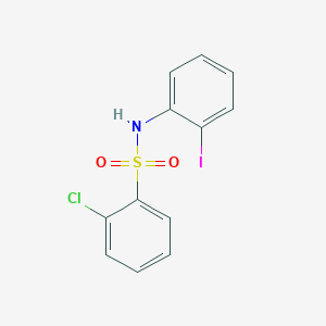 molecular formula C12H9ClINO2S B14915523 2-chloro-N-(2-iodophenyl)benzenesulfonamide 