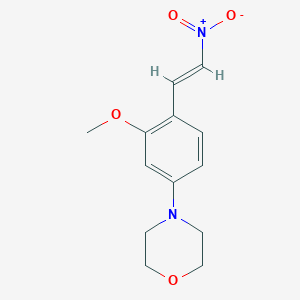 molecular formula C13H16N2O4 B14915558 4-{3-methoxy-4-[(E)-2-nitroethenyl]phenyl}morpholine 