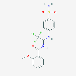 2-methoxy-N-{2,2,2-trichloro-1-[(4-sulfamoylphenyl)amino]ethyl}benzamide