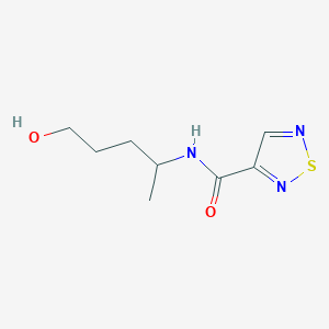 molecular formula C8H13N3O2S B14915564 N-(5-hydroxypentan-2-yl)-1,2,5-thiadiazole-3-carboxamide 