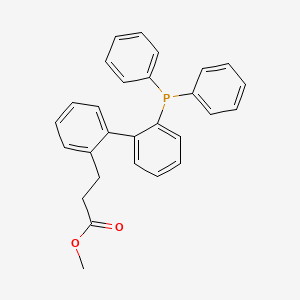 molecular formula C28H25O2P B14915586 Methyl 3-(2'-(diphenylphosphanyl)-[1,1'-biphenyl]-2-yl)propanoate 