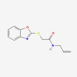 molecular formula C12H12N2O2S B14915639 n-Allyl-2-(benzo[d]oxazol-2-ylthio)acetamide 