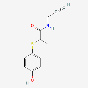 2-((4-Hydroxyphenyl)thio)-N-(prop-2-yn-1-yl)propanamide