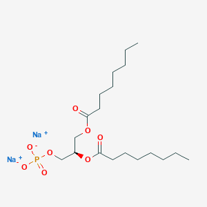 molecular formula C19H35Na2O8P B14915651 Sodium (R)-2,3-bis(octanoyloxy)propyl phosphate 