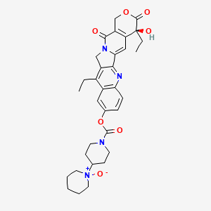 molecular formula C33H38N4O7 B14915654 [(19S)-10,19-diethyl-19-hydroxy-14,18-dioxo-17-oxa-3,13-diazapentacyclo[11.8.0.02,11.04,9.015,20]henicosa-1(21),2,4(9),5,7,10,15(20)-heptaen-7-yl] 4-(1-oxidopiperidin-1-ium-1-yl)piperidine-1-carboxylate 