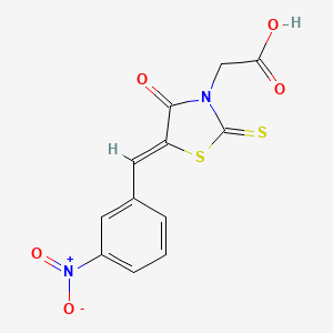 [(5Z)-5-(3-nitrobenzylidene)-4-oxo-2-thioxo-1,3-thiazolidin-3-yl]acetic acid