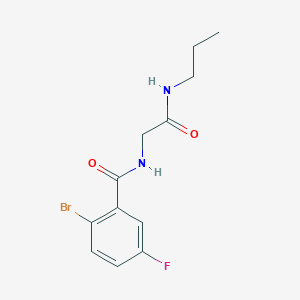 2-Bromo-5-fluoro-N-(2-oxo-2-(propylamino)ethyl)benzamide