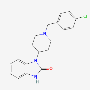 1-{1-[(4-chlorophenyl)methyl]piperidin-4-yl}-2,3-dihydro-1H-1,3-benzodiazol-2-one