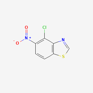 molecular formula C7H3ClN2O2S B14915695 4-Chloro-5-nitrobenzo[d]thiazole 