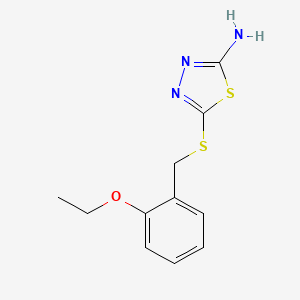 5-((2-Ethoxybenzyl)thio)-1,3,4-thiadiazol-2-amine