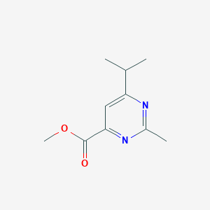 molecular formula C10H14N2O2 B1491572 Methyl 2-methyl-6-(propan-2-yl)pyrimidine-4-carboxylate CAS No. 2098098-36-1