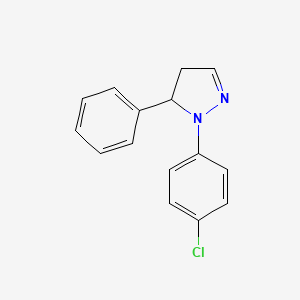 molecular formula C15H13ClN2 B14915723 1-(4-chlorophenyl)-5-phenyl-4,5-dihydro-1H-pyrazole 