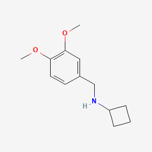 N-[(3,4-dimethoxyphenyl)methyl]cyclobutanamine