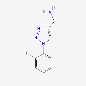 (1-(2-fluorophenyl)-1H-1,2,3-triazol-4-yl)methanamine
