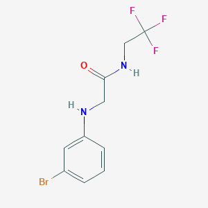 molecular formula C10H10BrF3N2O B14915747 2-((3-Bromophenyl)amino)-N-(2,2,2-trifluoroethyl)acetamide 