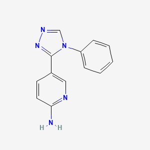 5-(4-phenyl-4H-1,2,4-triazol-3-yl)pyridin-2-amine