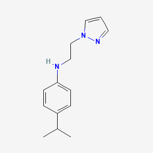 molecular formula C14H19N3 B14915758 n-(2-(1h-Pyrazol-1-yl)ethyl)-4-isopropylaniline 