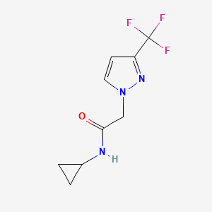 n-Cyclopropyl-2-(3-(trifluoromethyl)-1h-pyrazol-1-yl)acetamide