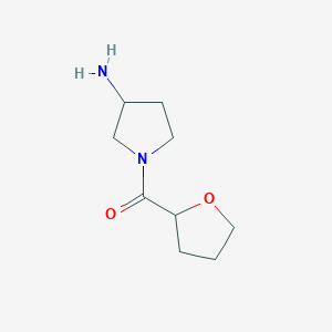 1-(Oxolane-2-carbonyl)pyrrolidin-3-amine