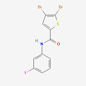 molecular formula C11H6Br2INOS B14915776 4,5-dibromo-N-(3-iodophenyl)thiophene-2-carboxamide 