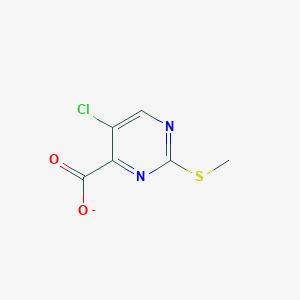 5-Chloro-2-(methylsulfanyl)pyrimidine-4-carboxylate