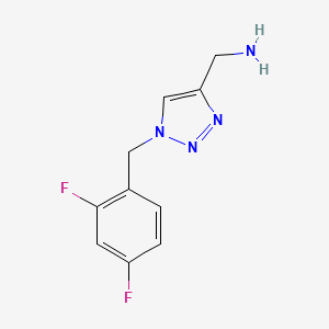 {1-[(2,4-difluorophenyl)methyl]-1H-1,2,3-triazol-4-yl}methanamine