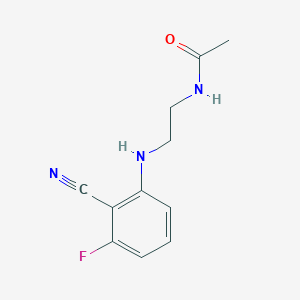 n-(2-((2-Cyano-3-fluorophenyl)amino)ethyl)acetamide