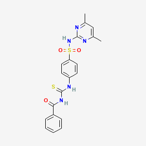 N-({4-[(4,6-dimethylpyrimidin-2-yl)sulfamoyl]phenyl}carbamothioyl)benzamide