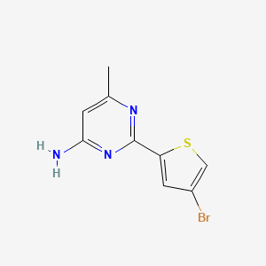 molecular formula C9H8BrN3S B1491583 2-(4-Bromothiophen-2-yl)-6-methylpyrimidin-4-amine CAS No. 1248479-79-9